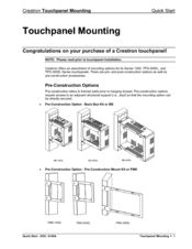 Crestron MMK-1000L Quick Start