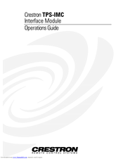 Crestron TPS-IMC Operating Manual
