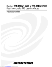 Crestron TPS-MEM32MB Installation Manual
