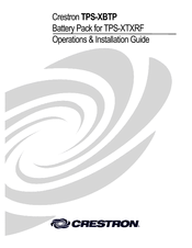 Crestron TPS-XBTP Operations & Installation Manual