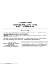 CrimeStopper CS-2007 Installation Handbook