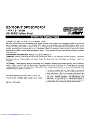 CrimeStopper Ezee Start EZ-34DP Operating Instructions Manual