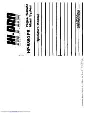 CrimeStopper HP-8850PR Operator's Manual