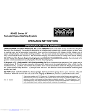 CrimeStopper RS-800.IV Operating Instructions