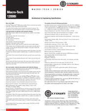 Crown Macro-Tech 12000i Specifications