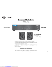 Crown Commercial Audio 140MAx Operation Manual