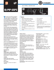 Crown IQ-PIP-USP3 Specifications