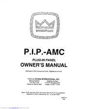 Crown PIP-AMC Owner's Manual