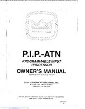 Crown PIP-ATN Owner's Manual