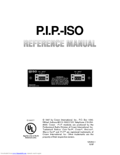 Crown PIP-ISO Reference Manual
