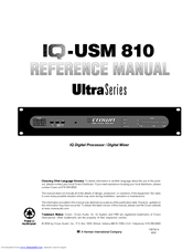 Crown IQ-USM 810 Reference Manual