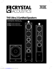 Crystal Acoustics THX Ultra 2 TX-T3 SE Owner's Manual