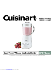 Cuisinart SPB-7CH - SmartPower Electronic Blender Instruction And Recipe Booklet