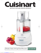 Cuisinart DLC-2014CHB - Food Processor, Brushed Stainless Instruction/Recipe Booklet