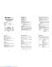 Curtis CD185 Instruction Manual