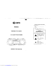 Curtis RCD252 Instruction Manual