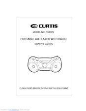 Curtis RCD674 Owner's Manual