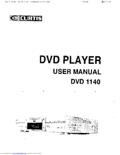Curtis DVD1140 User Manual
