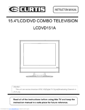 Curtis LCDVD151A Instruction Manual