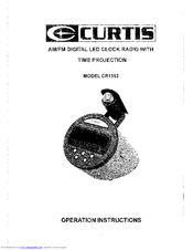 Curtis CR1353 Operation Instructions Manual