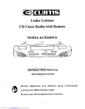 Curtis KCR2609UK Instruction Manual