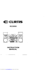 Curtis RCD855 Instruction Manual