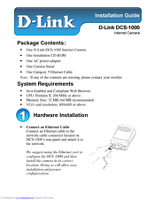 D-link DCS-1000 Installation Manual