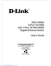 D-link DES-1009G User Manual