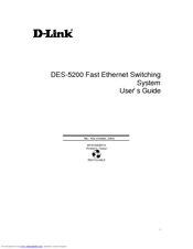 D-link DES-5220TF - Switch User Manual