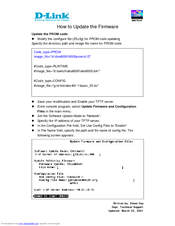 D-link DES-6000 Series Firmware Update Manual