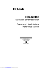 D-link DGS-3224SR Command Line Interface Reference Manual