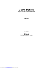 D-link DSS-8E Manual