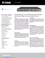 D-link xStack DES-3228PA Specifications
