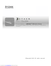 D-link DXS-3250 - xStack Switch - Stackable Cli Manual