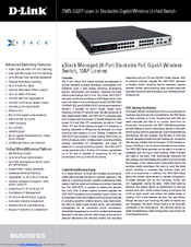 D-link DWS-3227P - xStack Switch - Stackable Specifications