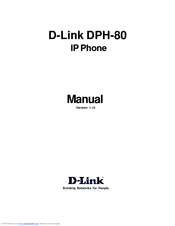 D-link DPH-80 Manual