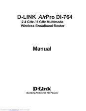 D-link AirPro DI-764 Manual