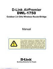D-link AirPremier DWL-1750 Manual