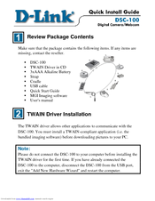 D-link DSC-100 Quick Install Manual