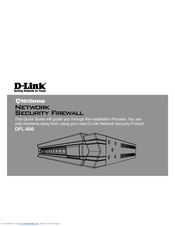 D-link 800 - DFL 800 - Security Appliance Quick Manual