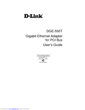 D-link DGE-550T User Manual