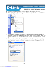 D-link DSB-R100 Installation Manual