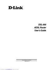 D-link DSL-500/CZ User Manual