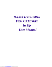 D-Link DVG-3004S User Manual