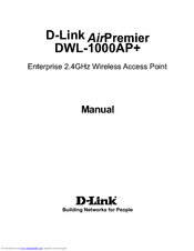 D-link AirPremier WL-1000AP+ Manual