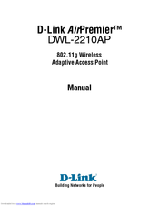 D-link AirPremier DWL-2210AP Manual