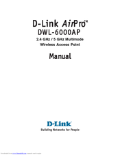 D-link Air Pro DWL-6000AP Manual