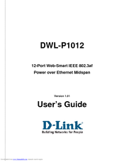 D-link DWL-P1012 - Power Injector - 185 Watt User Manual