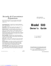 DEI 500 Owner's Manual