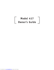 Directed Electronics 417 Owner's Manual